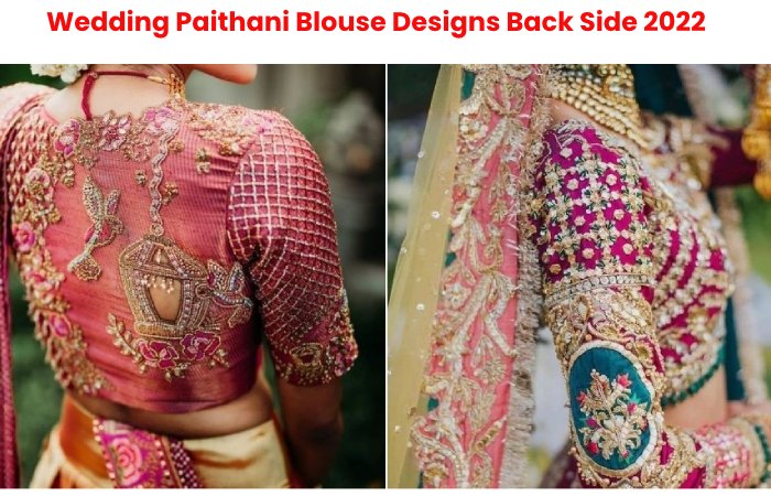 Wedding Paithani Blouse Designs Back Side 2022