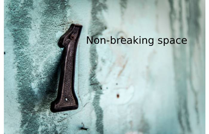Non-breaking space