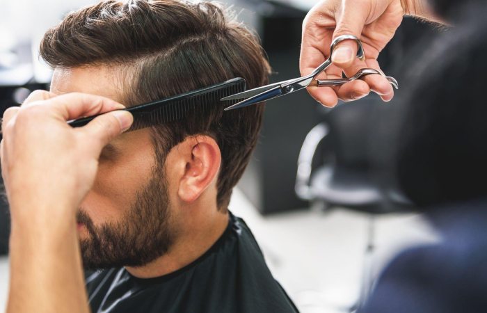 Textured Pompadour Haircut