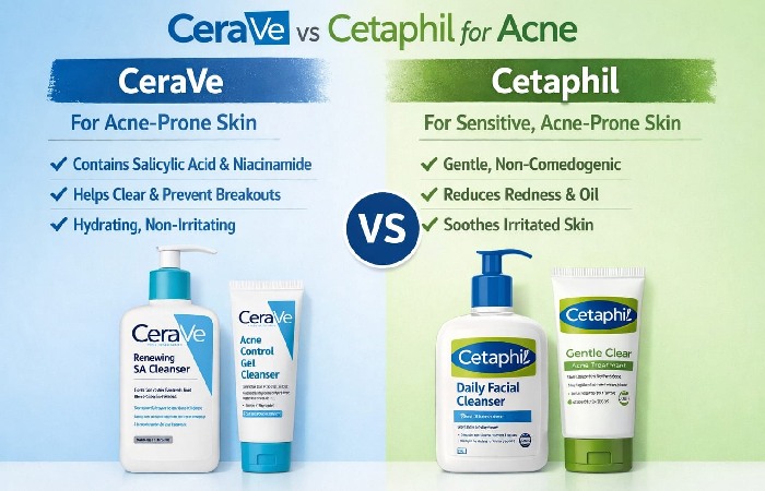 CeraVe vs Cetaphil for Acne