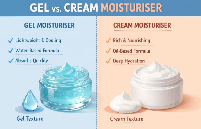 Gel vs Cream Moisturisers: Which One Suits You Better?