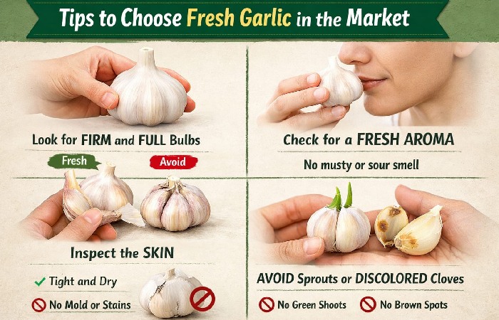 Tips to Choose Fresh Garlic in the Market