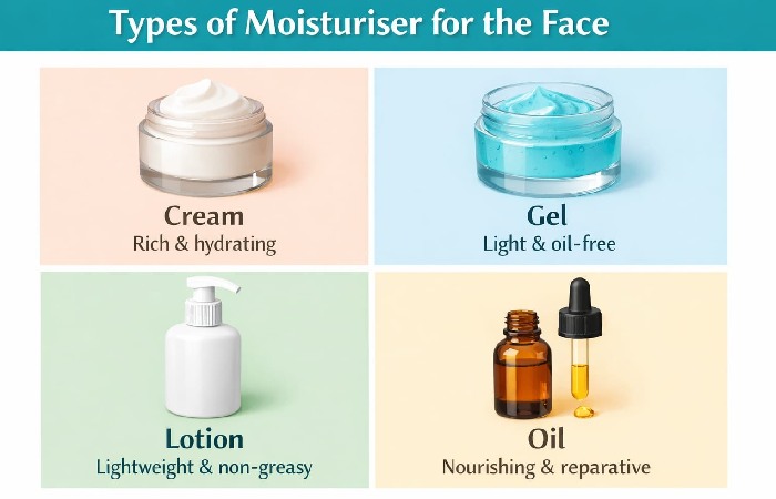 Types of Moisturizers for the Face