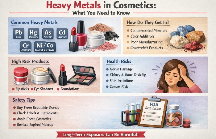 Research All About Heavy Metals in Cosmetics