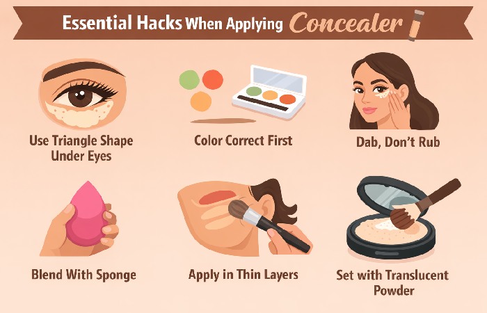Essential Hacks When Applying The Concealer